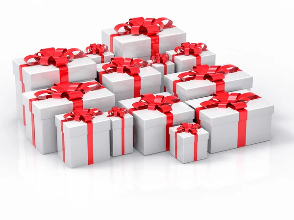 Gift Group Render Background — Stock Photo, Image