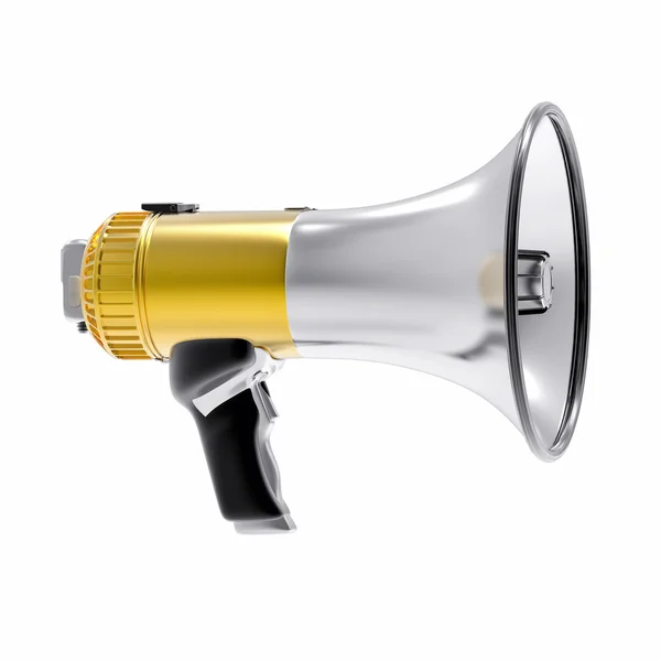 3D Isolated Megaphone Illustration — Stock Photo, Image