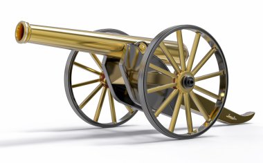 Idolated 3d eski Canon illüstrasyon
