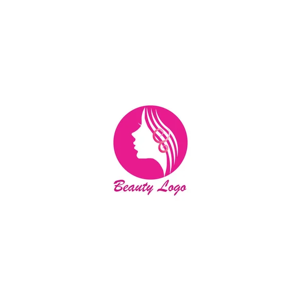 Logo Belleza Natural Logo Salón Logo Tratamiento Capilar Para Empresa —  Fotos de Stock
