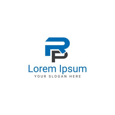 RP logosu, rp harfi logosu, rp harfi şablonu vektör depolama dosyası yaratıcı RP logo vektörü