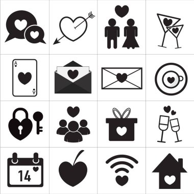 Simgeler sevgililer günü konsepti, aşk sevgililer günü konsepti