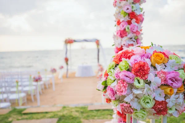 Luogo Nozze Sulla Spiaggia — Foto Stock