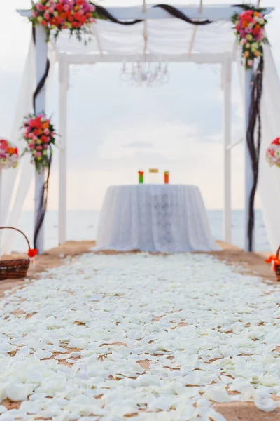 Luogo Nozze Sulla Spiaggia — Foto Stock