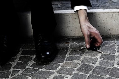 İş adamı kayıp anahtar