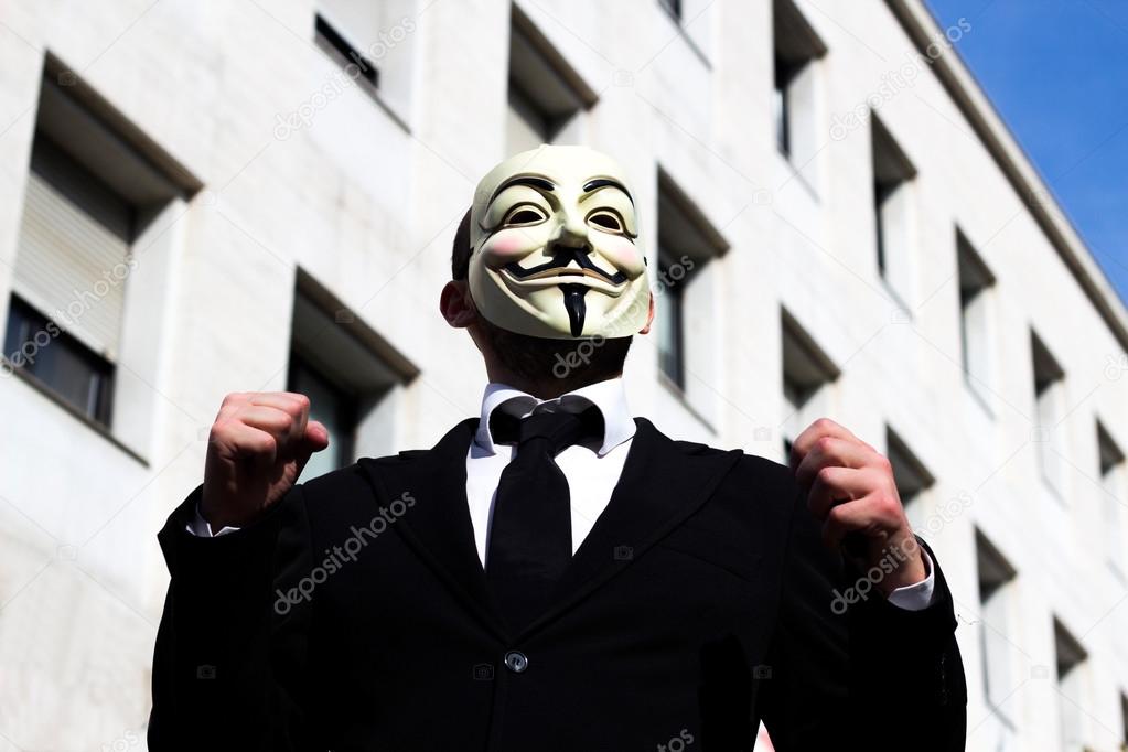 Anonymus business man