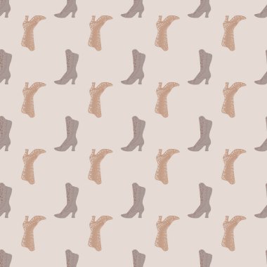 Pastel dikişsiz ışık deseni, kadınların basit siluetleriyle övünür. Gri arka plan. Mevsimlik tekstil baskıları, kumaş, afişler, arkaplanlar ve duvar kağıtları için vektör illüstrasyonu.