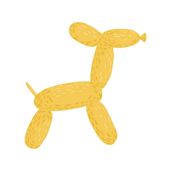 Chien Figurines Ballons Sur Fond Blanc Éléments Gais Girafe Couleur — Image vectorielle