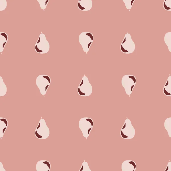 Motif Fruits Créatif Sans Couture Avec Des Formes Perles Doodle — Image vectorielle