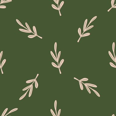 Minimalist tarzda kusursuz bir desen ve ana hatları ince bir iz bırakıyor. Zeytinyağı arka planı. Stok çizimi. Tekstil, kumaş, hediye paketi, duvar kağıtları için vektör tasarımı.
