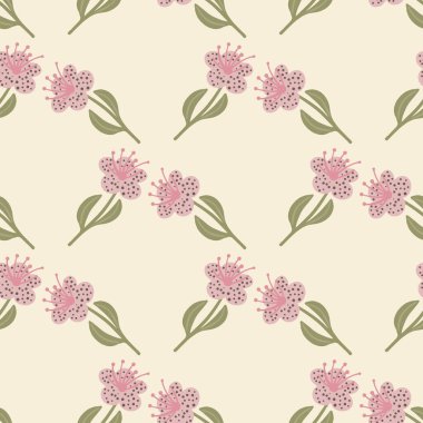 Pastel pürüzsüz yumuşak desenli leylak çiçekli siluetler. Hafif arkaplan. Karalama el çizimi. Stok çizimi. Tekstil, kumaş, hediye paketi, duvar kağıtları için vektör tasarımı.