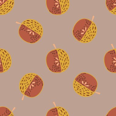 Hnad çizim tarzında organik soyut elma siluetleri. Açık pembe arka plan. Stok çizimi. Tekstil, kumaş, hediye paketi, duvar kağıtları için vektör tasarımı.