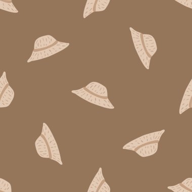 Basit panama elementleriyle minimalist tarzda kusursuz bir desen. Açık kahverengi arka plan. Kağıt ve kumaş dokuları için grafiksel tasarım. Vektör İllüstrasyonu.