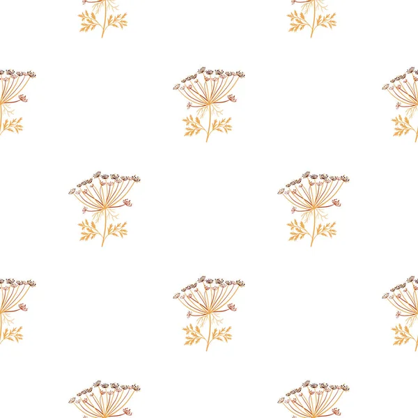 Botanik soyut, dikişsiz desen, kiriş elementleri baskısı. Beyaz arka plan. İzole edilmiş doğa baskısı. Kağıt ve kumaş dokuları için grafiksel tasarım. Vektör İllüstrasyonu.