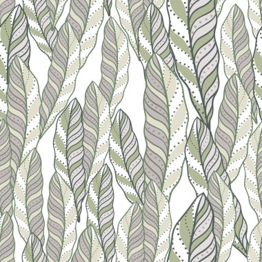 Soyut rasgele yapılar, yaratıcı siluetleri pürüzsüz bırakır. İzole edilmiş yeşillik izi. Doğa tarzı. Stok çizimi. Tekstil, kumaş, hediye paketi, duvar kağıtları için vektör tasarımı.