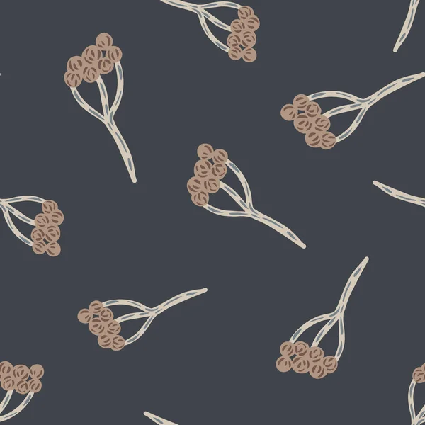 Modèle Naturel Sans Couture Avec Des Formes Fleurs Yarrow Aléatoires — Image vectorielle