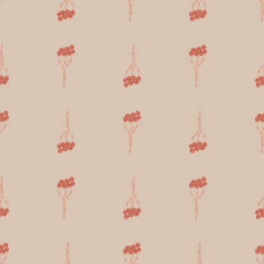 Minimalist tarzda kusursuz bir desen ve karalama kirişleri süsü. Soluk pembe arka plan. Botanik arka planı. Kağıt ve kumaş dokuları için grafiksel tasarım. Vektör İllüstrasyonu.