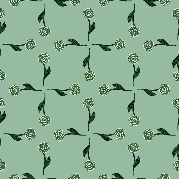 Геометрический Стиль Печати Декоративным Принтом Пастельно Зеленый Фон Природный Фон — стоковый вектор
