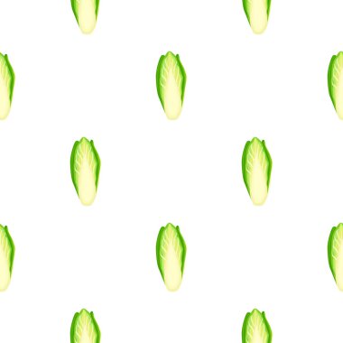 Beyaz arka planda pürüzsüz lahana deseni. Marullu süs. Kumaş için geometrik bitki şablonu. Tasarım vektörü illüstrasyonu.