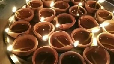 Top View 'dan Macro Shot of Lighting kil diya
