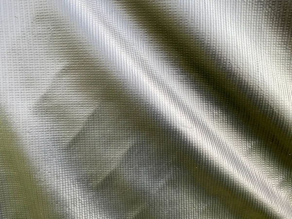 Black Waterproof Tarp Fabric Hanging Natural Folds Shadows — Stock Photo, Image