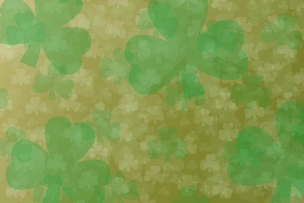 faded effect gold and green overlay clover shamrock background holiday st patricks day graphic illustration