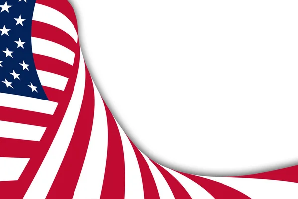 Askew Gradiente Americano Bandeira Fundo Ilustração Para Slide Card Gráfico — Fotografia de Stock
