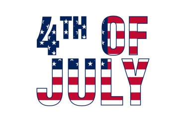 4 Temmuz Amerikan bayrağı kutlama davetiyesi duyurusu metni