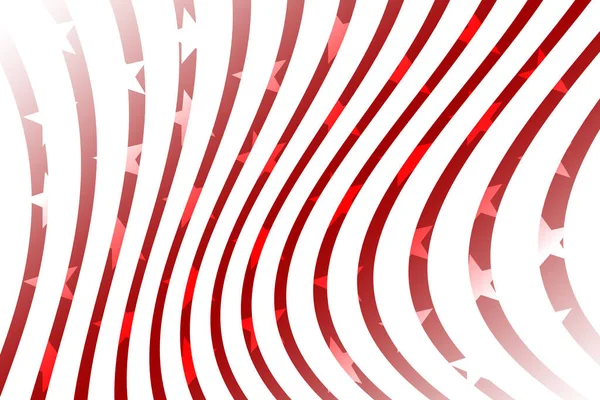 Αστέρια Και Ρίγες Αμερικανική Σημαία Σχήμα Καμπύλες Κόκκινο Και Λευκό — Φωτογραφία Αρχείου