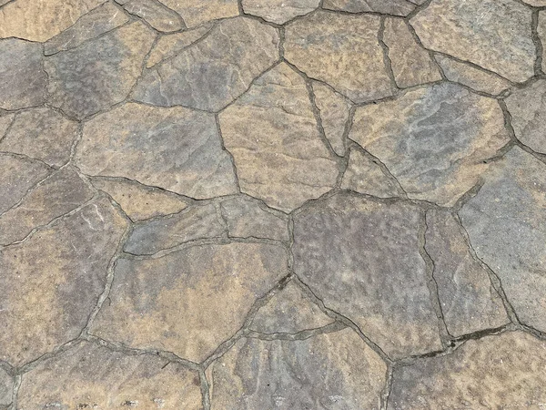 Decoratieve Oprit Patroon Rots Graniet Steen Effect Bouw Achtergrond — Stockfoto