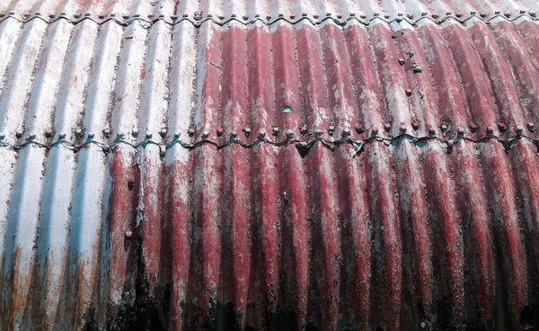 Rezavý Starý Ročník Vlnitý Quonset Chata Vojenský Budova Struktura Farma — Stock fotografie