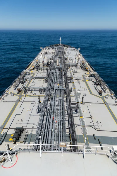 Вертикальное изображение танкера сырой нефти Стоковое Изображение