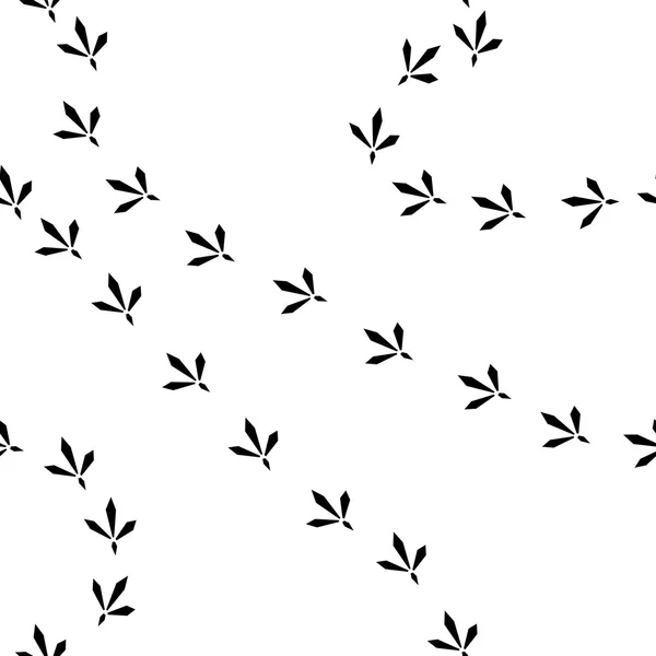 Ptak ślady wzór — Wektor stockowy