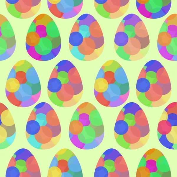 Pastel colors seamless Easter egg pattern — Stock Vector