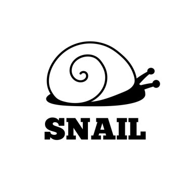 Salyangoz stilize görüntü.