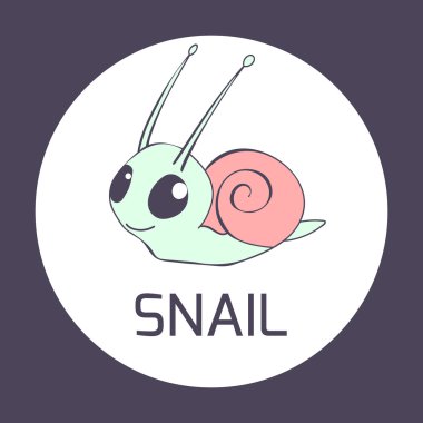 Uzaylı görünümlü salyangoz sevimli görüntü