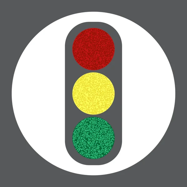 Icono vectorial del semáforo. — Vector de stock