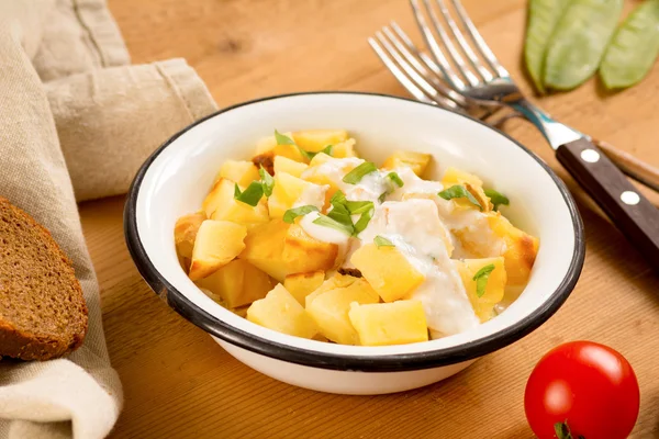 Healthy potato salad — Stock Photo, Image