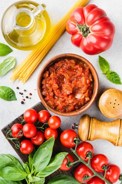 Cozinha italiana ingredientes alimentares — Fotografia de Stock