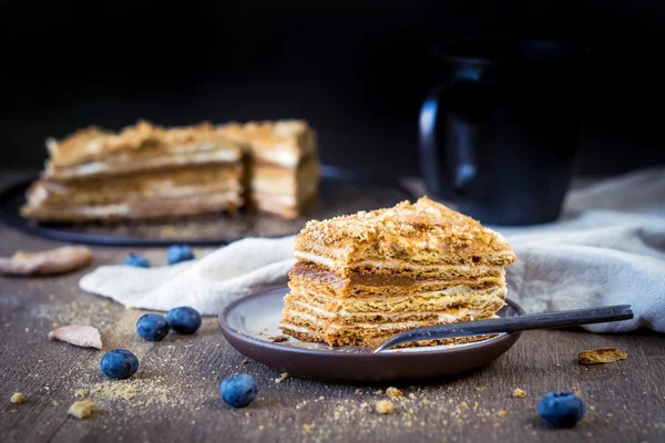 Medovik, Rus tatlım pasta — Stok fotoğraf