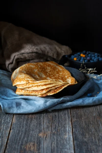 Rus gıda - blinis, blintzes — Stok fotoğraf