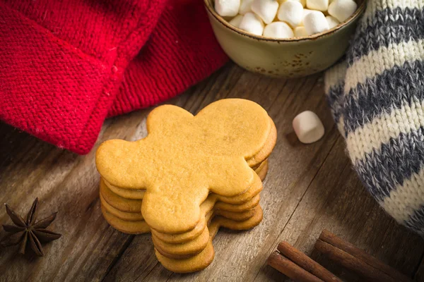 Soubory cookie perník muž — Stock fotografie