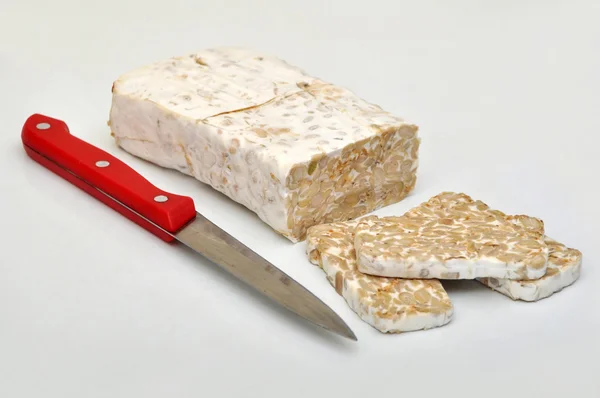 Färsk Tempeh från Indonesien — Stockfoto