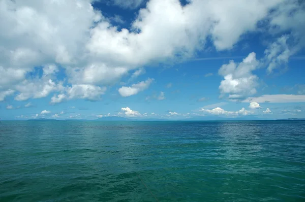 Sea and Blue Sky White Cloud