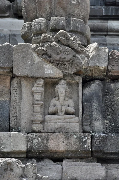 Panel de alivio del Templo de Prambanan, Java Central en Indonesia —  Fotos de Stock