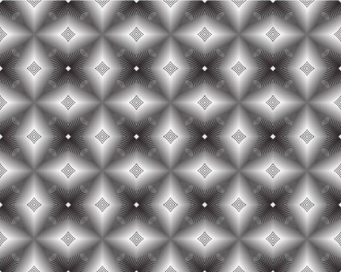 Kare içinde desen açık gri üçgenler