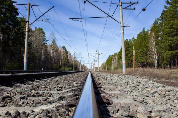 Schilder Und Alarmanlagen Einem Bahnübergang Anordnung Eines Bahnübergangs Der Kreuzung — Stockfoto