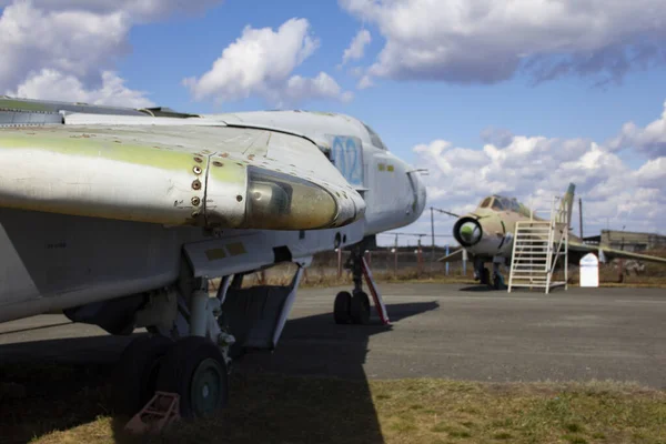 Museo Aviación Aire Libre Aviones Ataque Cazas Helicópteros Museo Aviación — Foto de Stock