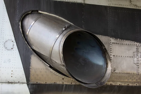 전투기들 비행장에 제트기가 박물관 내용은 비행기 — 스톡 사진