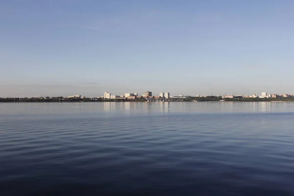 Blick Von Der Wolga Auf Die Stadt Togliatti Stadt Togliatti — Stockfoto